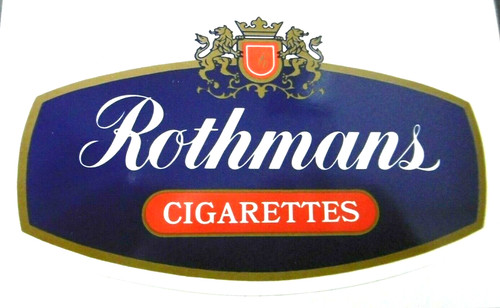 Werbe aufkleber rothmans - werbe-aufkleber,