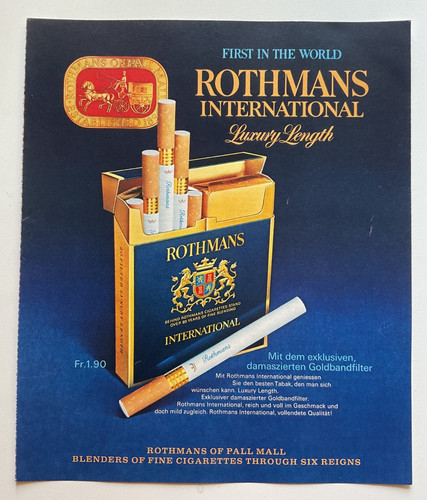 Vintage zigaretten werbung - ,