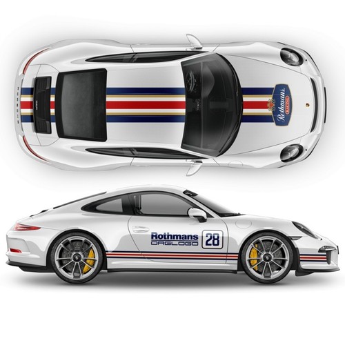 Rothmans streifenaufkleber - rothmans,