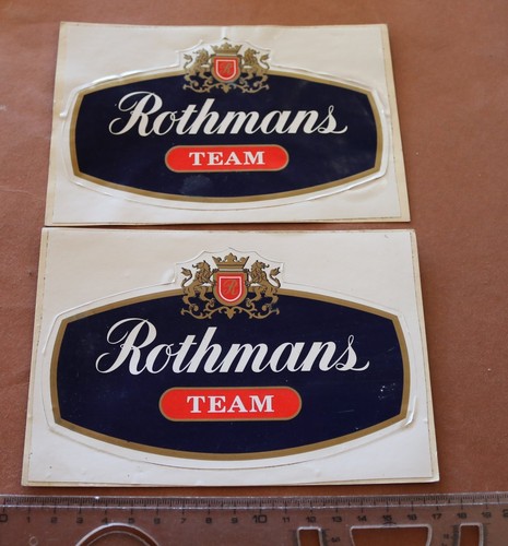 Zwei alte aufkleber - aufkleber, rothmans