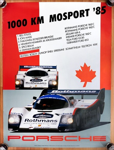 Original porsche plakat poster - original,