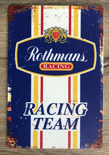 Blechschild rothmans racing - blechschild,