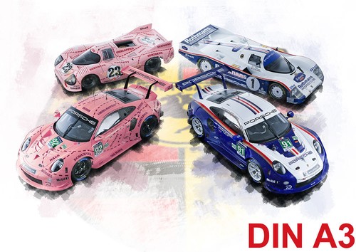 Cult car art porsche - cult,