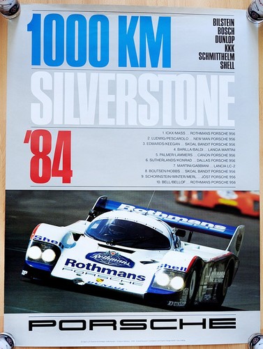 Orig porsche plakat poster - orig.,