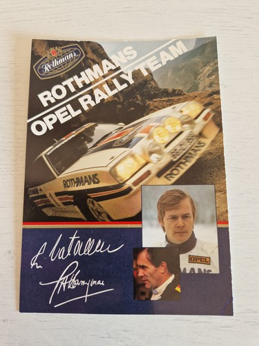 Postkarte 10x15 rothmans opel - rothmans,