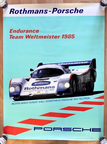 Original porsche plakat poster - original,
