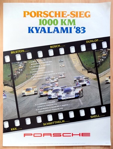 Original porsche plakat poster - plakat,