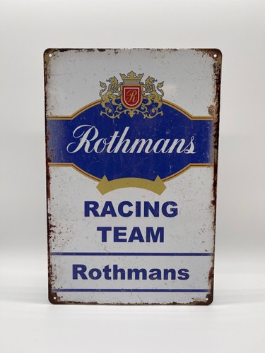 Blechschild rothmans racing - rothmans,
